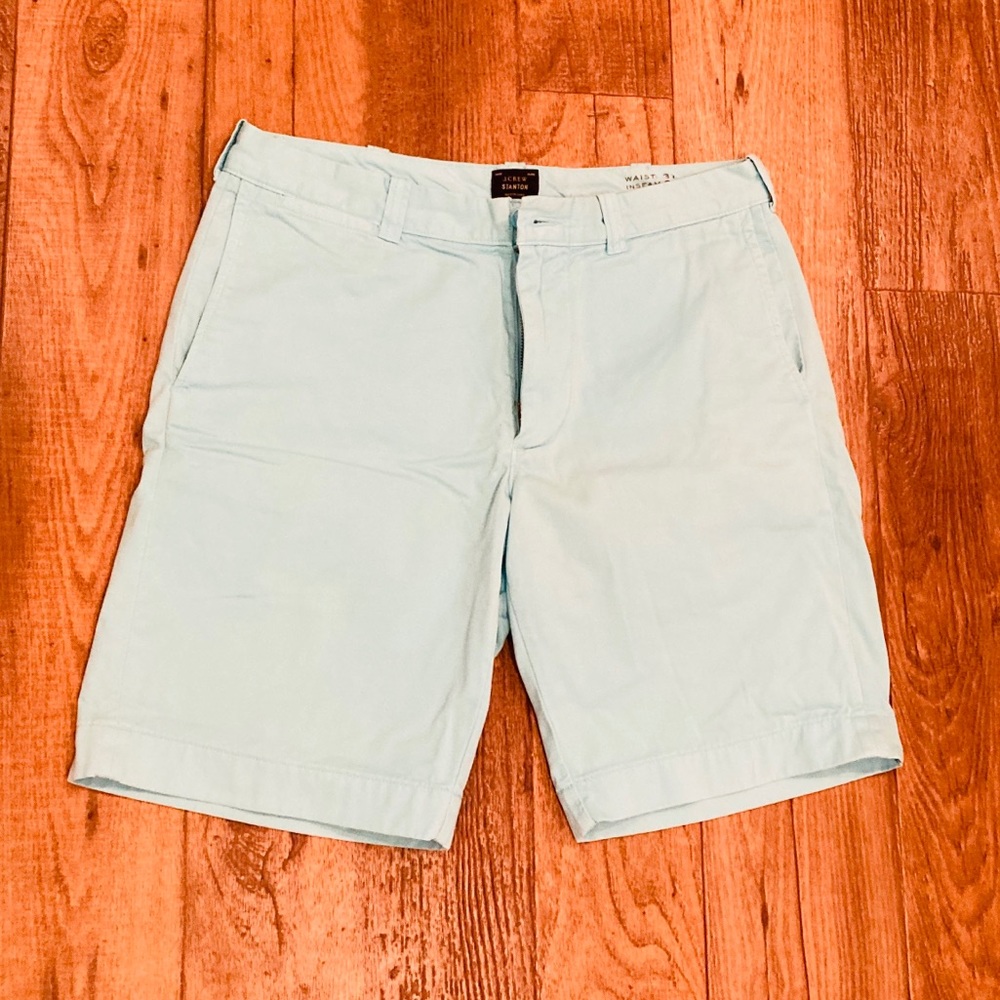 J Crew Shorts Mint Green Size 31W 9” Inseam